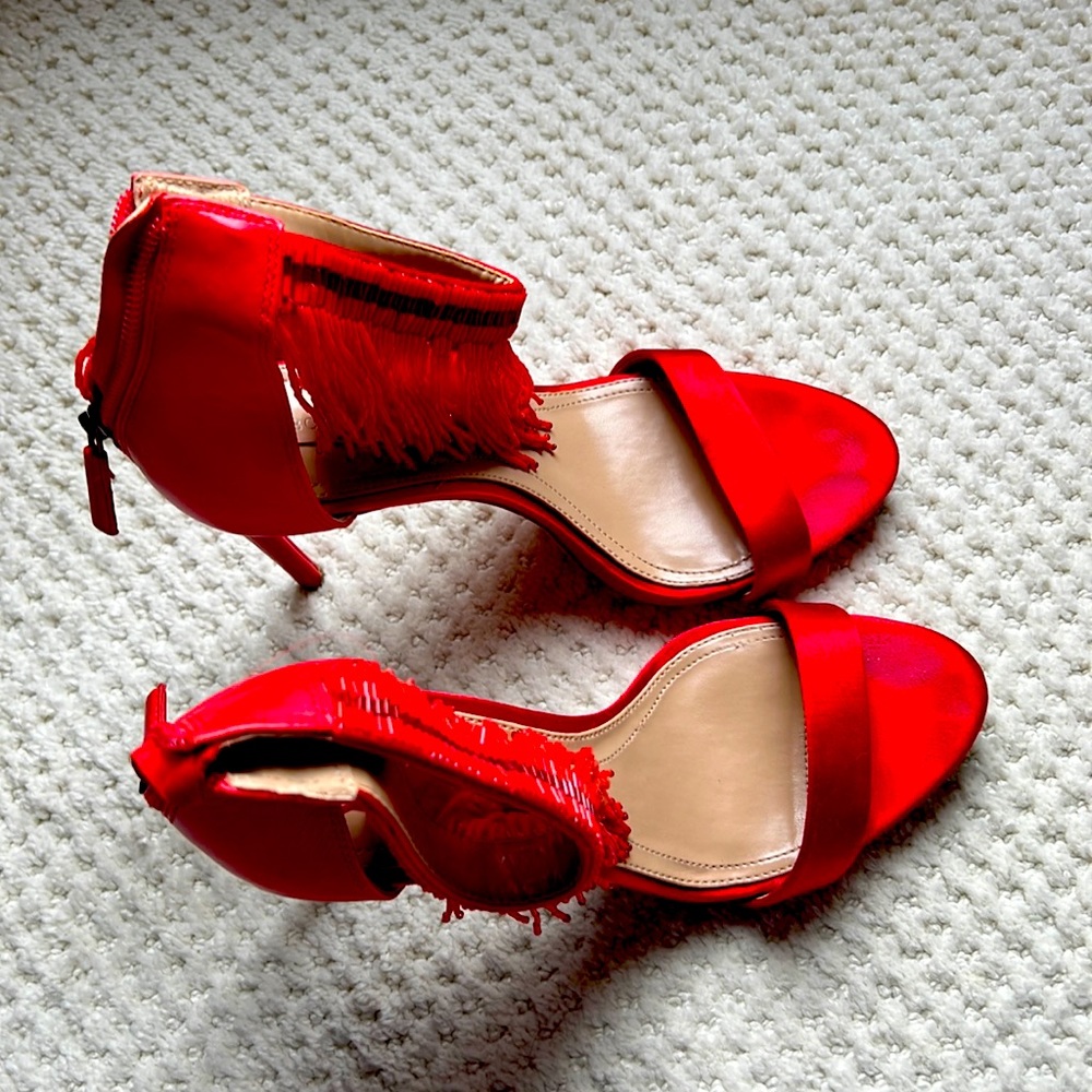 BCBG Max Azria red heels